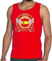 Rood Spain drinking team tanktop / mouwloos shirt heren M