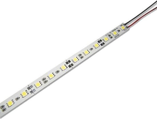 1 meter - extra koud wit - rigide led Strip - 12 volt - 5050 SMD | bol.com