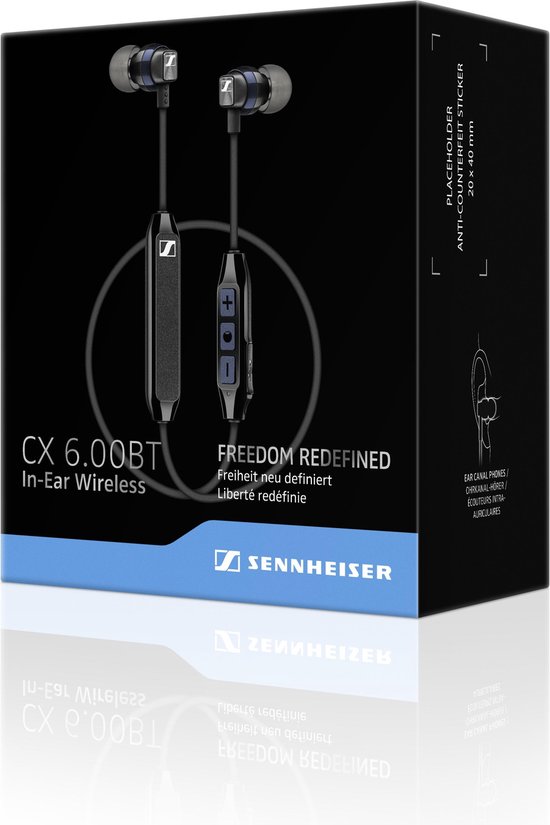 Sennheiser CX 6.00BT - In-ear oordopjes - Zwart - Sennheiser