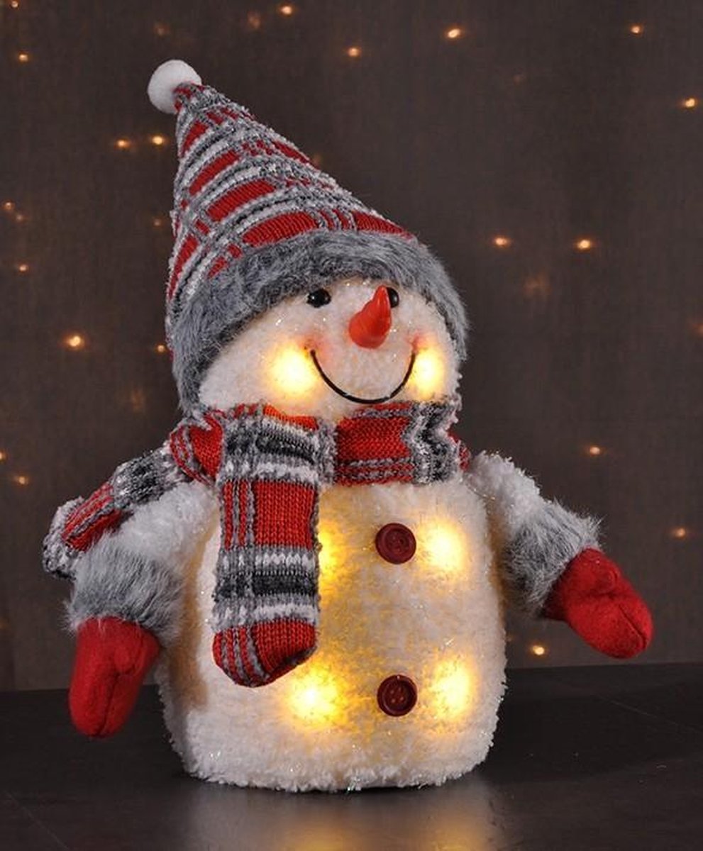 Sneeuwpop met verlichting, kerstdecoratie | bol.com