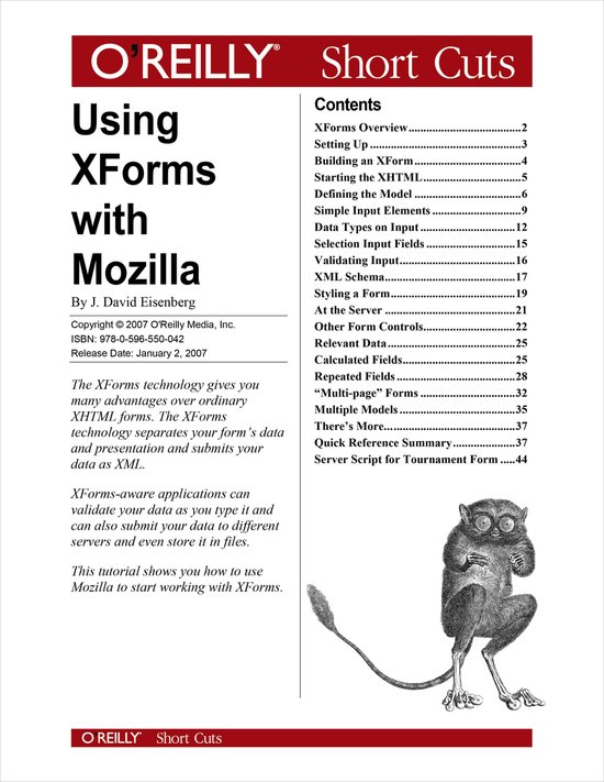 Using XForms with Mozilla - cover