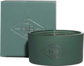 Candle HIB Cypress matt patina green H8 D15
