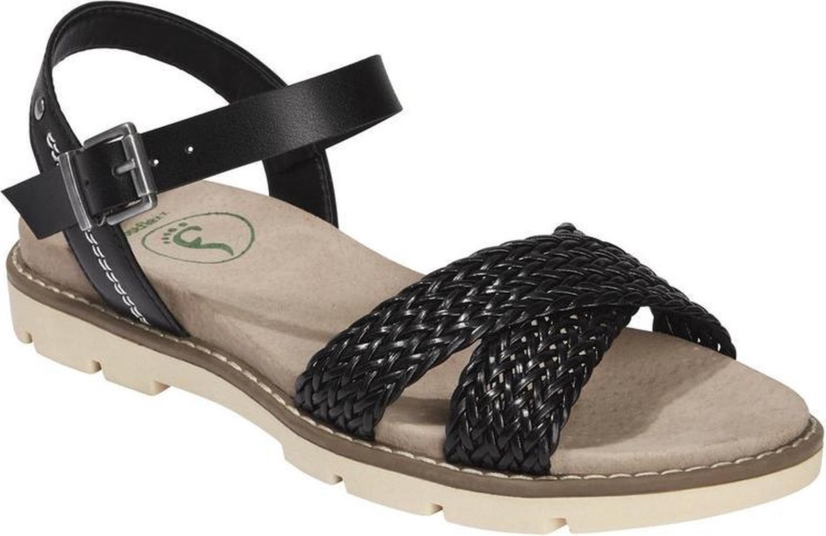 Footflexx® Dames comfort sandalen (37, Zwart) | bol.com