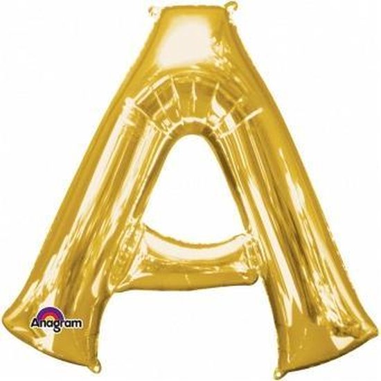 Letter A ballon goud 86 cm