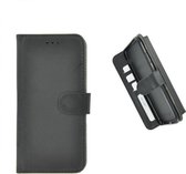Pearlycase zwart hoes wallet book case voor LG K11