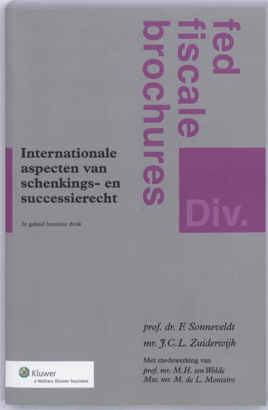 Internationale aspecten van schenkings- en successierecht - cover