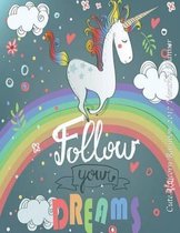 Cute Unicorn Rainbow 2017 Monthly Planner