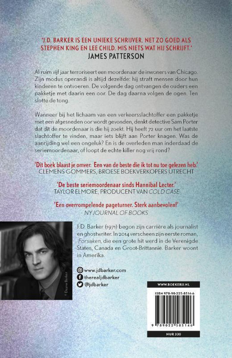 Sam Porter 1 -   Horen, zien, zwijgen - back cover