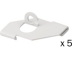 STAS systeemplafond haak (wit) voor koord met lus (set van 5 stuks)