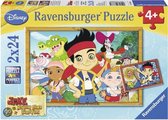 Disney Jake op schattenjacht - Kinderpuzzel - 2x 24 Stukjes