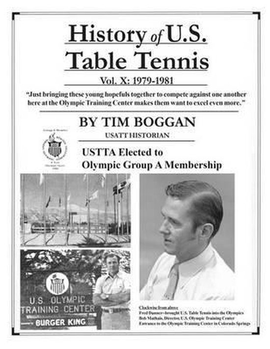 History of U.S. Table Tennis- History of U.S. Table Tennis V ... - cover