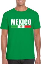 Groen Mexico supporter t-shirt voor heren XL