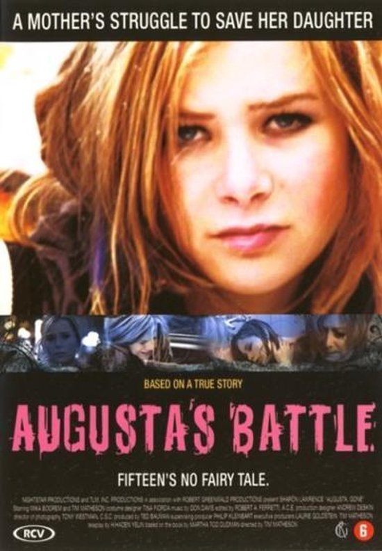 Een close-up van een jonge vrouw, 'Augusta's Battle'. Gebaseerd op een waargebeurd verhaal.