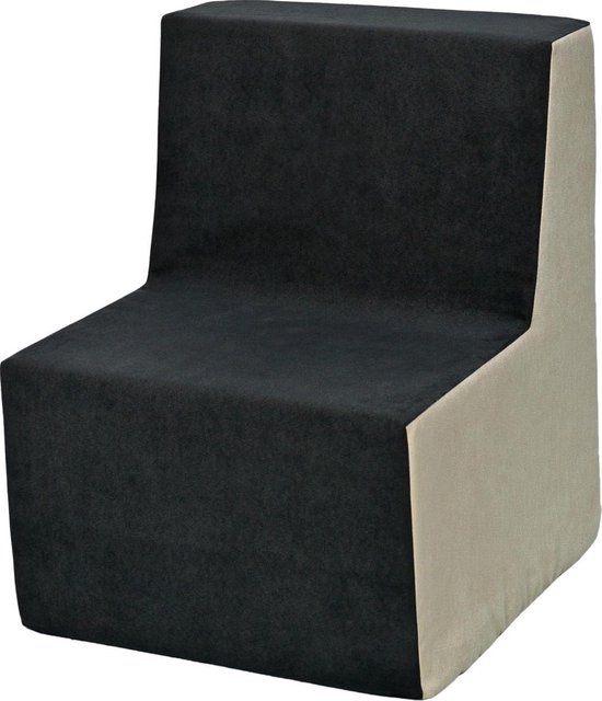 Kinder meubel - Kinder fauteuil - Kinderbankje - grijs beige - 50 x 40 x 40 cm - 210 gram