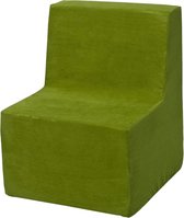 Kinder meubel - Kinder fauteuil - Kinderbankje - groen - 50 x 40 x 40 cm - 210 gram