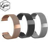 3-Pack Milanees Bandje voor Fitbit Blaze - One-size – RVS Milanees Watchband voor Activity Tracker – Zwart (Black) / Zilver (Silver) / Rose Gold (Rosegoud) – Band met Magneetsluiting