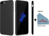 Pearlycase® Zwart TPU Siliconen Hoesje voor de iPhone 8 Plus