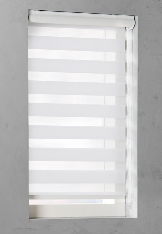 Duo Rolgordijn lichtdoorlatend White - 100x240 cm | bol.com