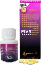 Five X10 - Revolutionaire Erectie Pil met Zeer Snelle Werking door Opname Onder de Tong – Ananas – 10 Stuks