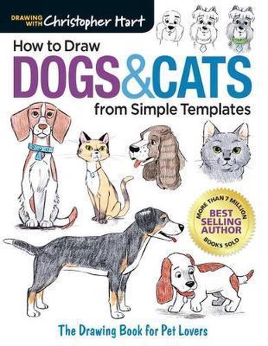 How to Draw Dogs & Cats from Simple Templates - cover