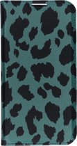 Design Softcase Booktype Samsung Galaxy S10e hoesje - Panter Groen