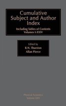 Cumulative Subject and Author Index, Including Tables of Contents Volumes 1-23