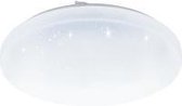EGLO Frania-s Plafonniere - LED - Ø33 cm - 1-lichts - Wit/kristaleffect