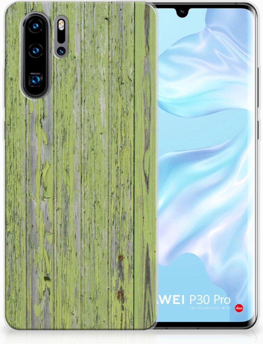 Huawei P30 Pro Bumper Hoesje Green Wood