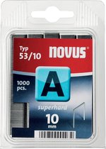11x Novus nietjes A 53/10 Super Hard, doos met 1000 nietjes