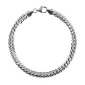 FirstChoice VIT55 Armband zilver Vittoria 5,5 mm breed 13,1 gram 20 cm