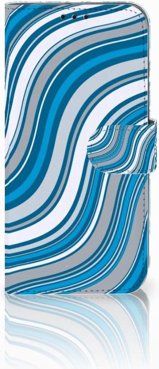 Book Case voor Honor 10 Lite Telefoon Hoesje Waves Blue