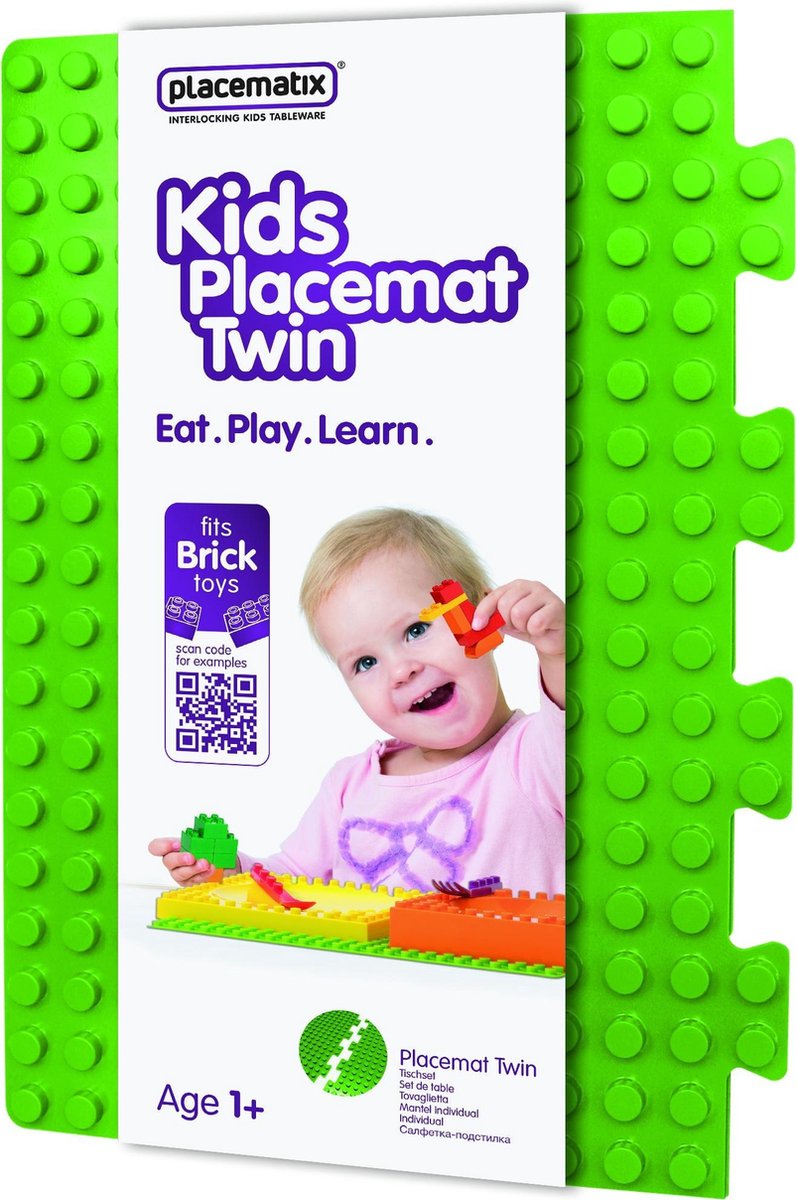 Placematix Placemat Twin - Voor Kinderen - Groen