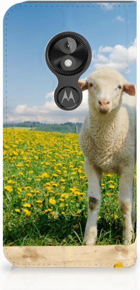 Motorola Moto E5 Play Hoesje maken Schaap en Lammetje