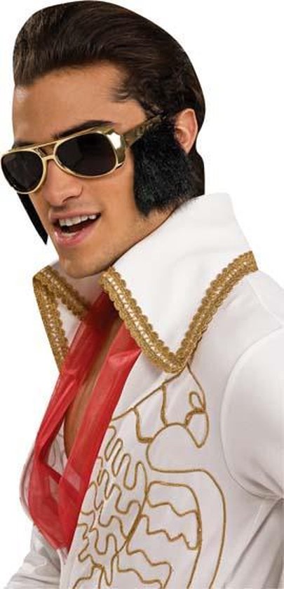 infrastructuur Huh schommel Elvis™-bril met bakkebaarden - Verkleedattribuut | bol.com