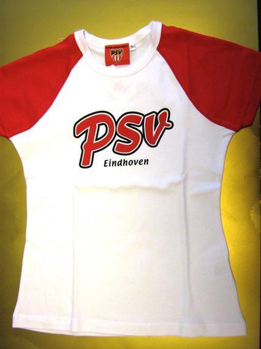 Psv Dames t shirt skinny wit rood maat l bol