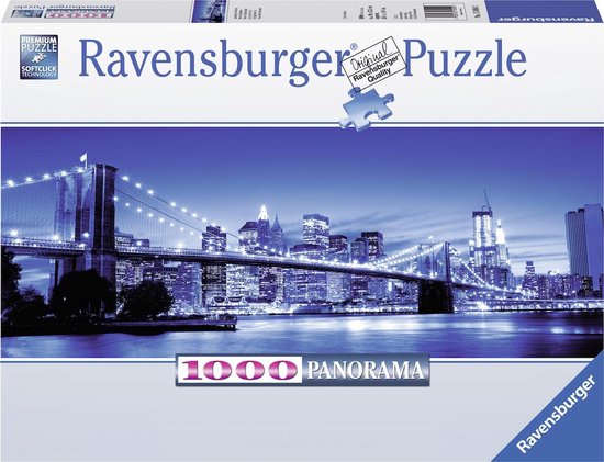 Ravensburger puzzel Verlicht New York - panorama - Legpuzzel - 1000 stukjes