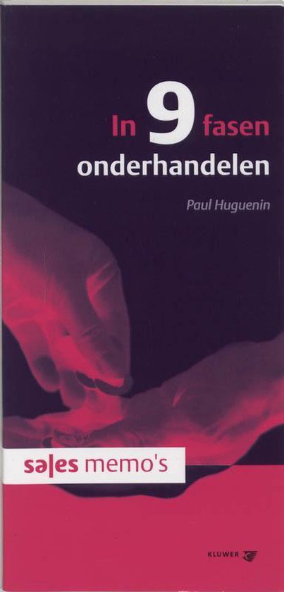 Cover van het boek 'In 9 fasen onderhandelen / druk 1' van P. Huguenin