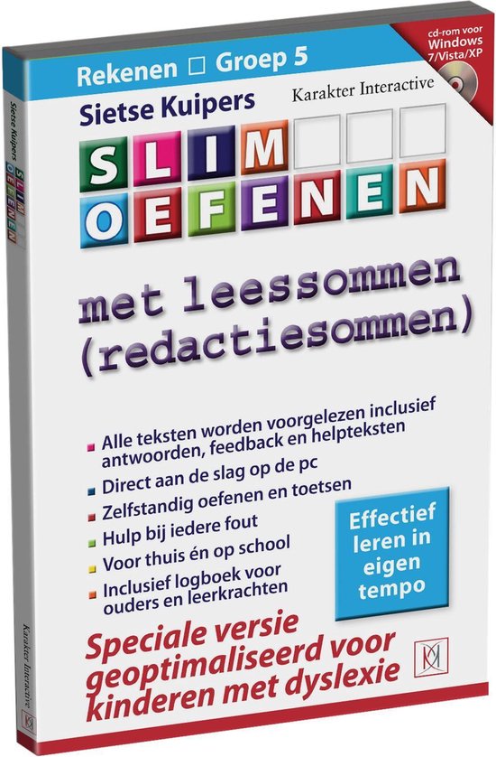 Cover van het boek 'Slim oefenen met leessommen'