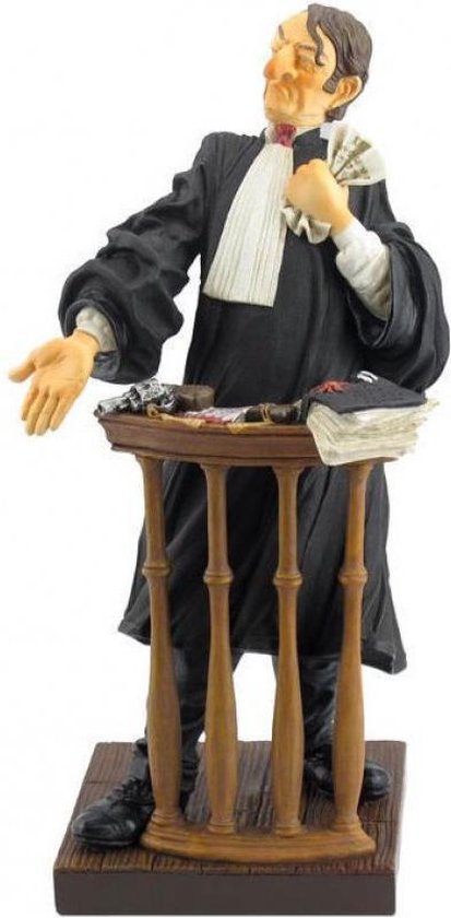 Advocaat – jurist - beeldje – beroepen – professions – Guillermo Forchino – 11x11x22 cm