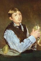 A Young Man Peeling a Pear Portrait of Leon Leenhoff  by Edouard Manet - 1868