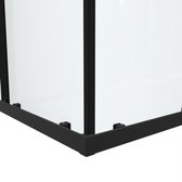 Saniclass Casus douchecabine - 80x80x200cm - Hoekinstap - Mat zwart - Helder glas