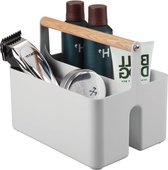 Badkamerorganizer voor onder wastafel en gootsteen - draagbaar - grijs/natuurlijke kleur Sink organizer