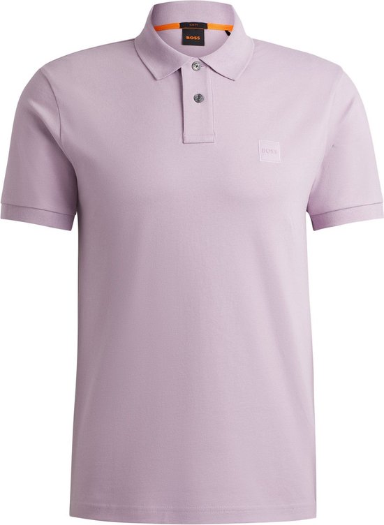 BOSS - Polo passager violet - Coupe slim - Polo pour homme taille 3XL