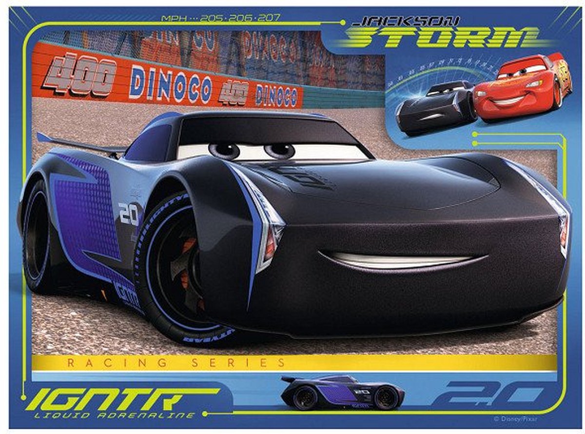 Ravensburgerpuzzel Disney Cars 3 Let's race! - 12+16+20+24 stukjes — afbeelding 4