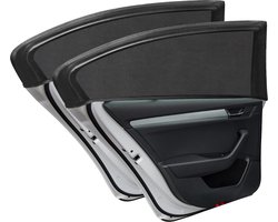Auto Zonnescherm - 60x50 cm - 2 Stuks - Zonnewering Zijruit - Voor Baby's en Kinderen - UV Protectie - Elastisch - Uitrekbaar