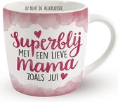 Enjoy Mug - Super heureux avec une douce maman comme vous - Avec texte intérieur