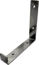 Maison DAM 1x Plankdrager L vorm up - Wandsteun – 15cm – Staal - Incl. bevestigingsmateriaal + schroefbit