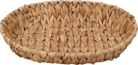 ZOENHOU 2 stuks rechthoekige gevlochten broodmand 40 x 30 x 8 cm, rieten mand voor opslag van luchtdicht polyrotan, keukenorganizer met stapelbare uitvoering, rieten manden voor hotels, restaurants