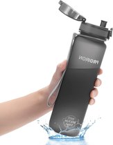 Leak Proof Sports Water Bottle - 500/1000 ml BPA Free Tritan Plastic Drink Bottle with Filter Flip Top Open for Kids Bike Gym Running
