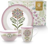 Pip Studio Lily & Lotus ontbijtset 3 delig